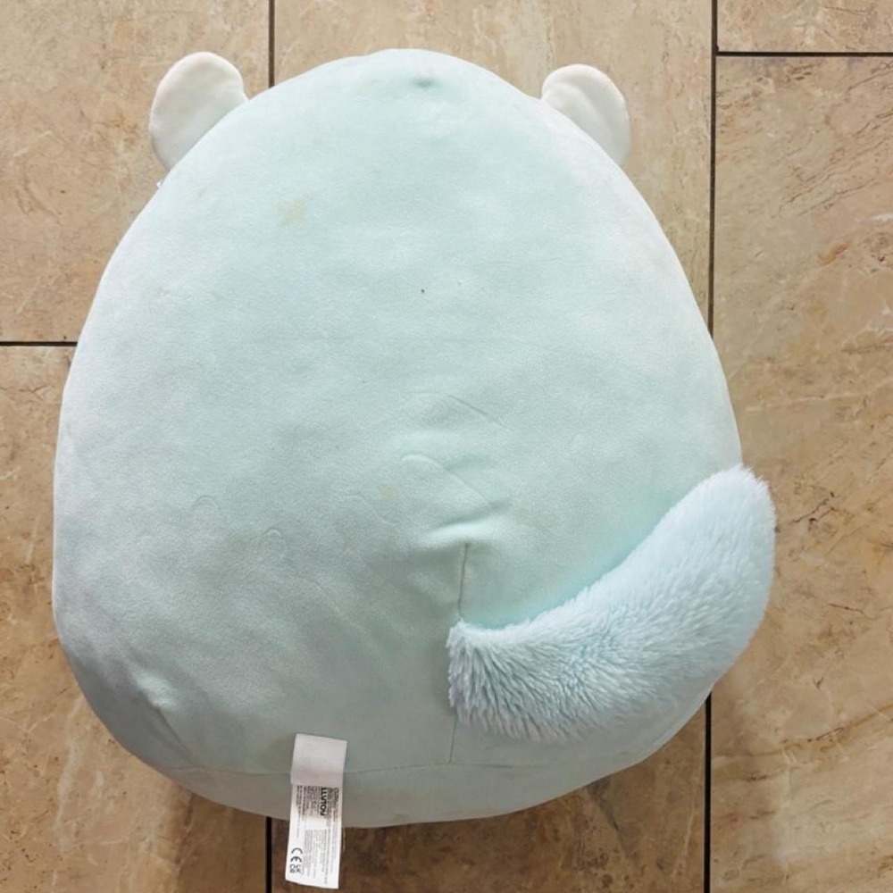 Squishmallow Banks the Blue Badger 16 Inch Blue Green Tie Dye Plush Toy - Picture 4 of 6
